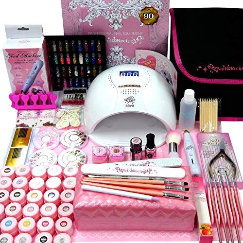 NailRecipe ジェルネイル スターターキット 全324点 カラー30色＆マシン 道具一式 国内発送