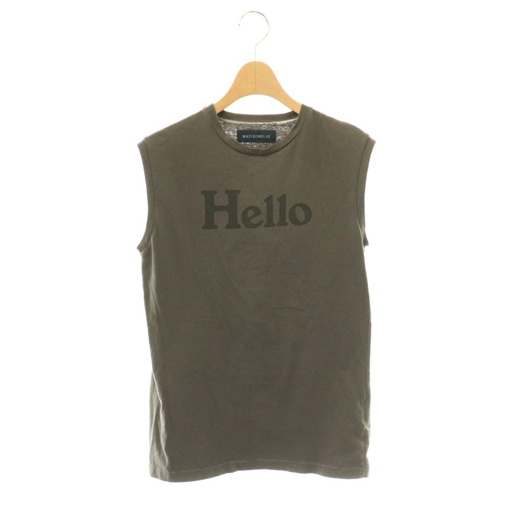 マディソンブルー MADISONBLUE HELLO NOSLEEVE TEE Tシャツ カットソー