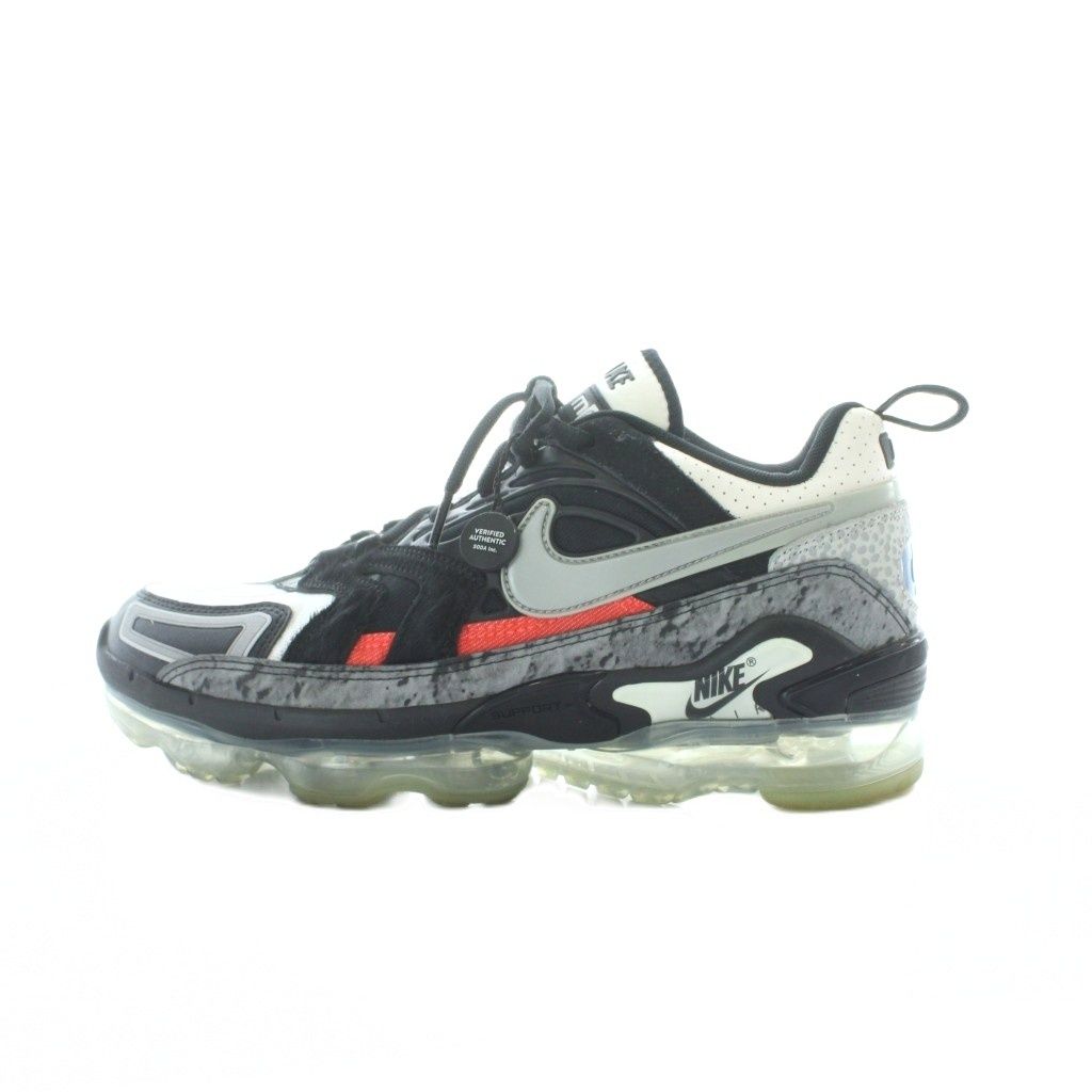 ナイキ NIKE AIR VAPORMAX EVO スニーカー シューズ 28.5cm 黒 ブラック 白 ホワイト 赤 レッド レースアップ ロゴ DD3054-001 /RI ■OS ■AD