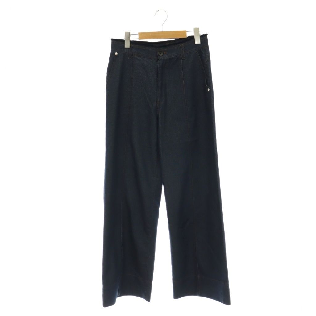 スミスタイル SUM1 STYLE 26SS センターラインデニムパンツ ジーンズ ジッパーフライ F 紺 /NR ■OS