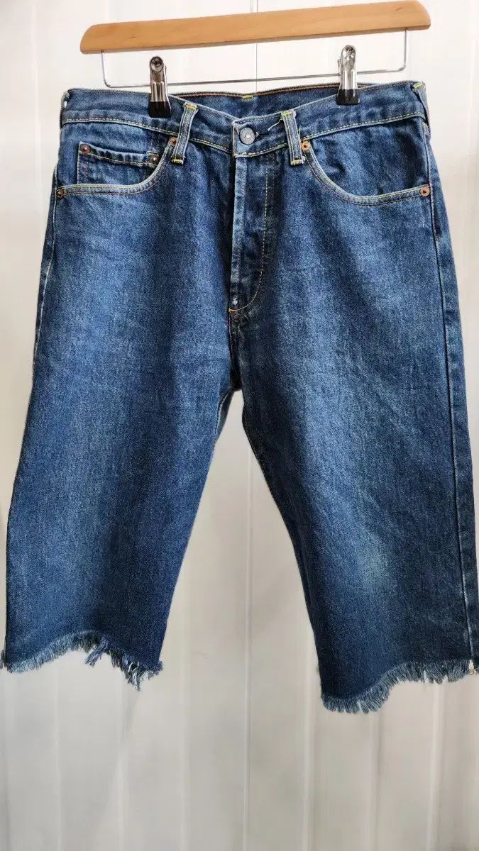 EVISU JAPAN VINTAGE 刺繍 ロゴ ハーフパンツ 32サイズ