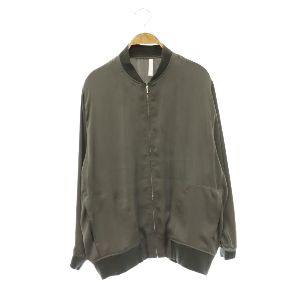 コルピエロ COL PIERROT ミューズ ドゥ ドゥーズィエム クラス 24AW vintage satin ブルゾン ジップジャケット チャコールグレー /ES ■OS 17,679円