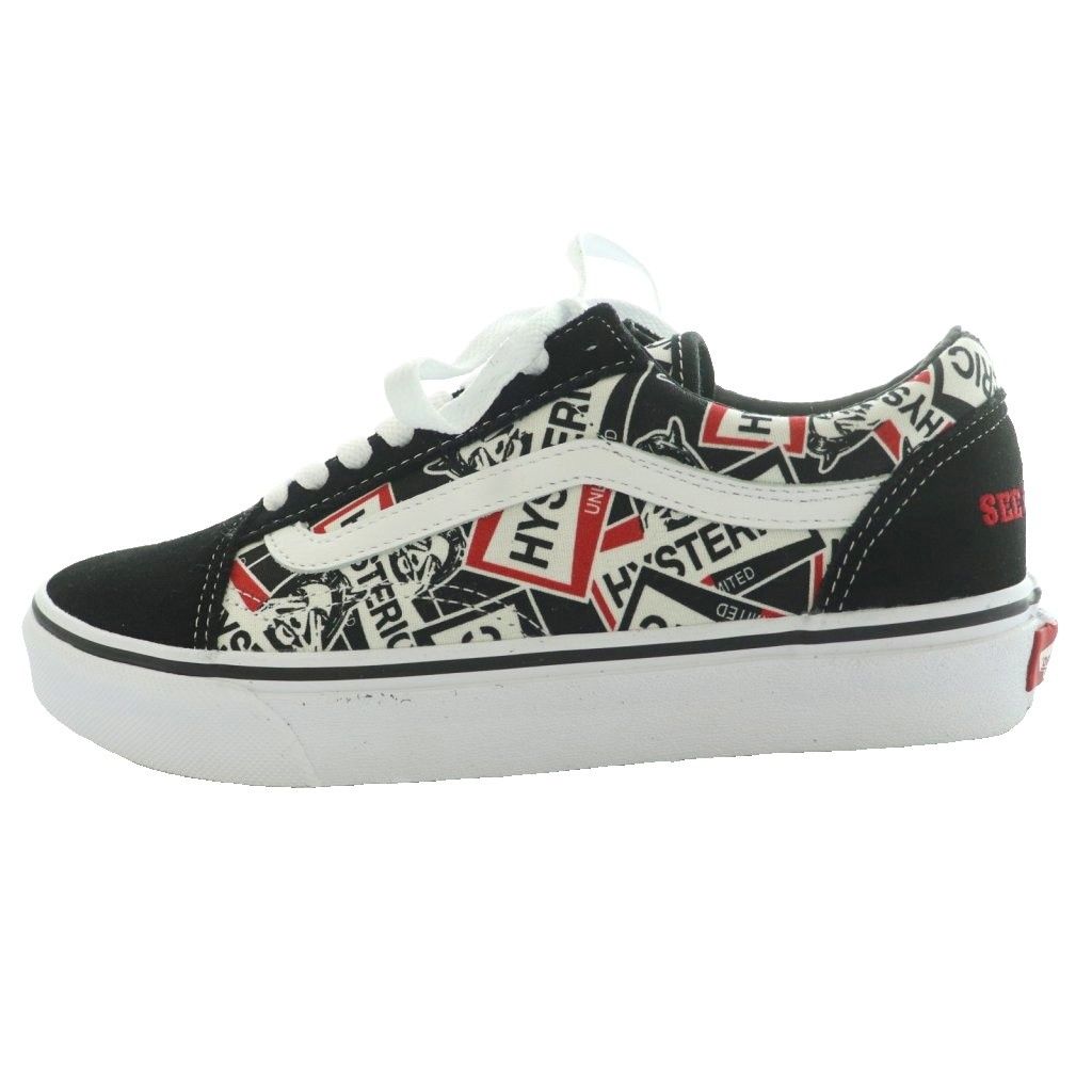 バンズ VANS ヒステリックグラマー オールドスクール OLD SKOOL スニーカー US6H 24.5cm マルチカラー 黒 ブラック 白 ホワイト /SS ■OS