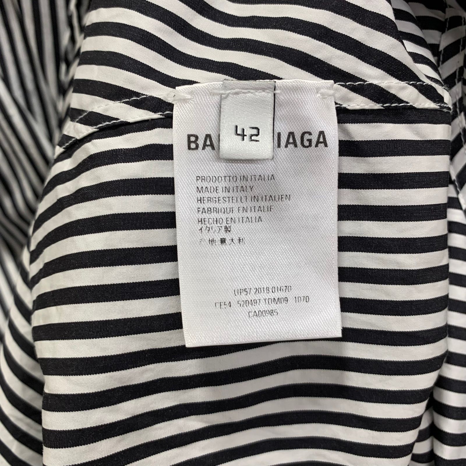 バレンシアガ BALENCIAGA ニュースウィングシャツ 520497 長袖シャツ 