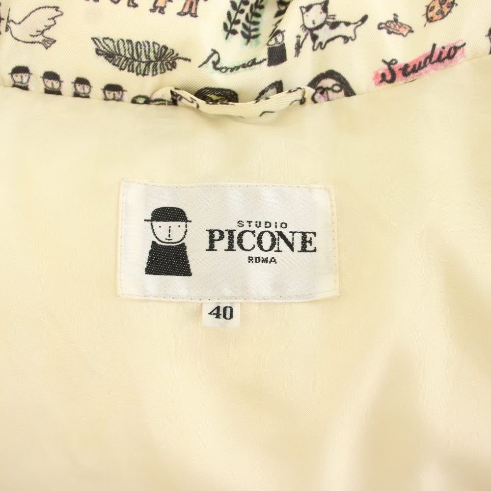 ピッコーネ PICONE スタジオ STUDIO ダウンジャケット アウター 総柄 