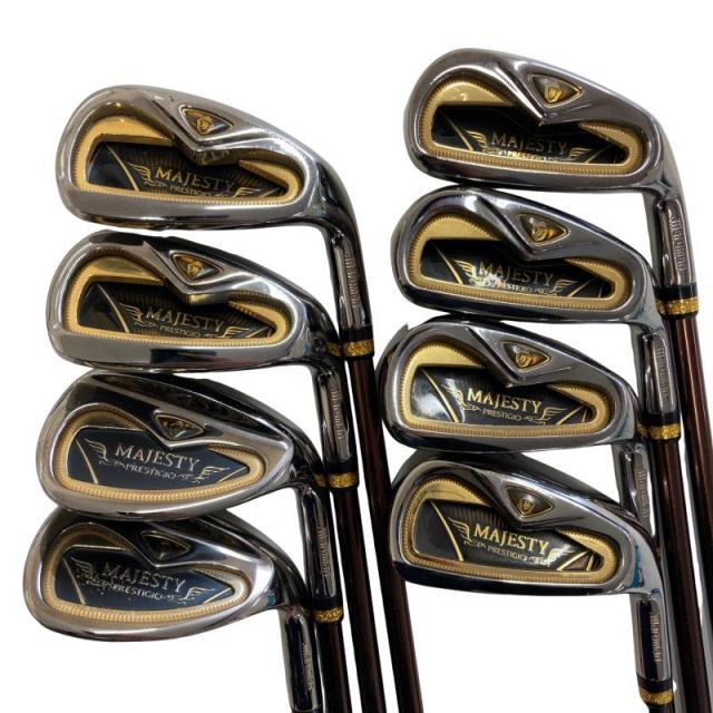【中古】 マジェスティゴルフ(旧マルマン) MAJESTY PRESTIGIO Gold Premium 8S アイアンセット IR PRESTIGIO Gold Premium (フレックスR) メンズ 男性用 右利き 右用 Cランク ゴルフクラブ