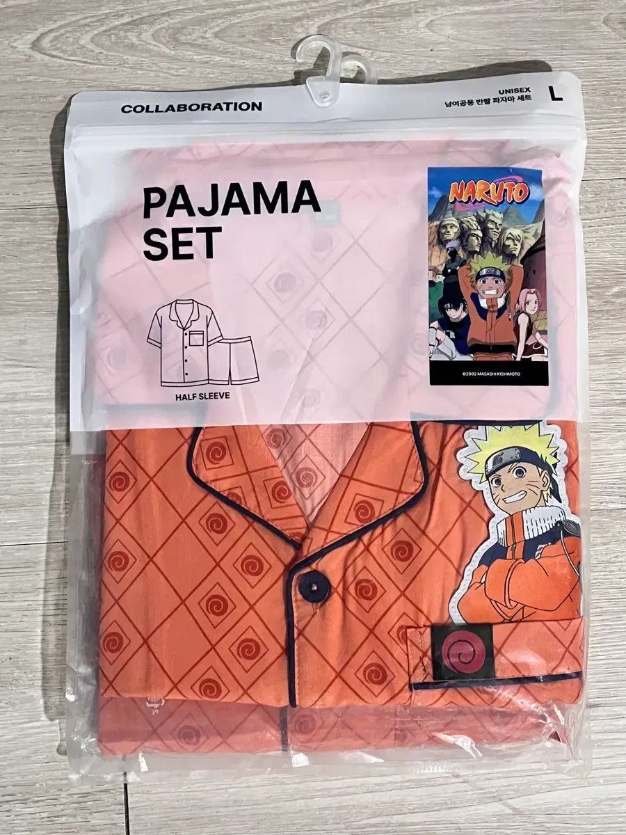 SPAO NARUTO ポップアップ NARUTO -ナルト- 半袖 パジャマ Lセット