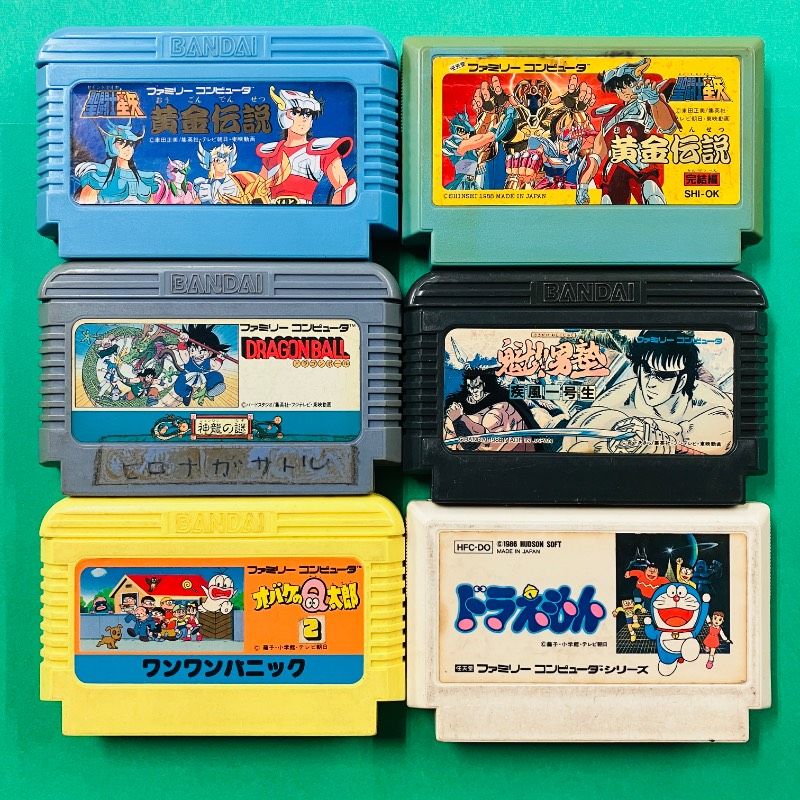 カセットのみ】【6点セット】ファミコン 聖闘士星矢 黄金伝説 聖闘士