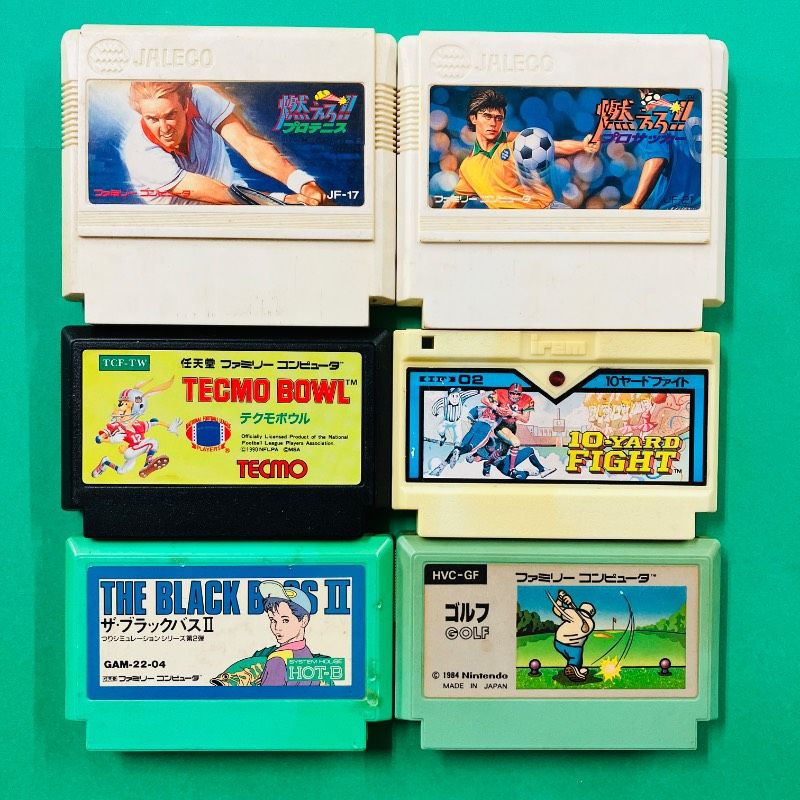 カセットのみ】【6点セット】ファミコン 燃えろ!!プロテニス 燃えろ