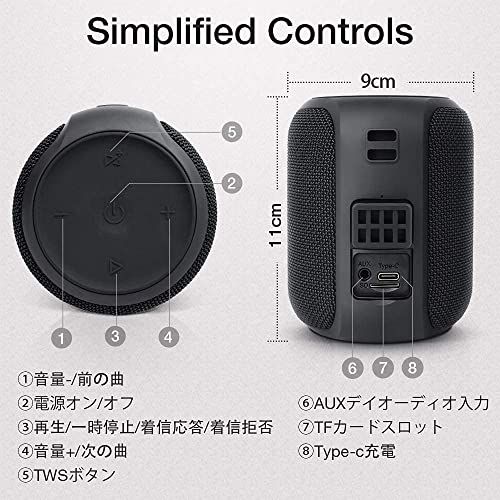 音質＆28時間再生＆ IPX7防水＆TWS対応&Bluetooth 5.0】 Bluetooth 
