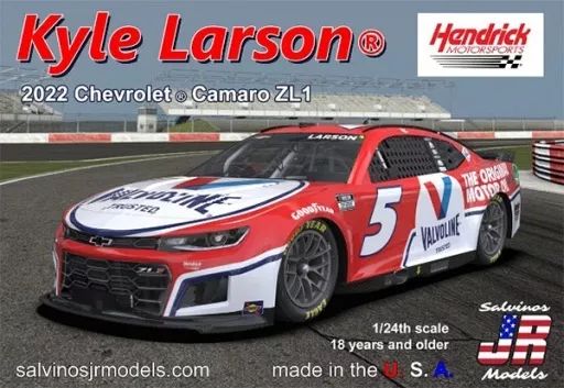 【新品】プラモデル 1/24 ”カイル・ラーソン” バルボリン シボレー カマロ NASCAR 2022 ネクストジェネレーション #5 [HMC2022KLV]