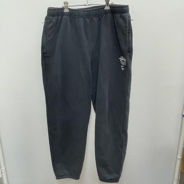 【中古】STUSSY International Sweatpant サイズXXL ブラック[91]