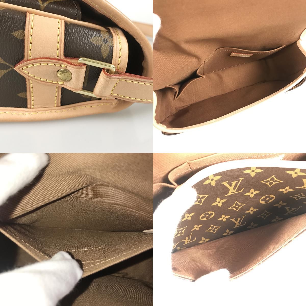 ルイ・ヴィトン LOUIS VUITTON モノグラム ソローニュ M42250 PVC
