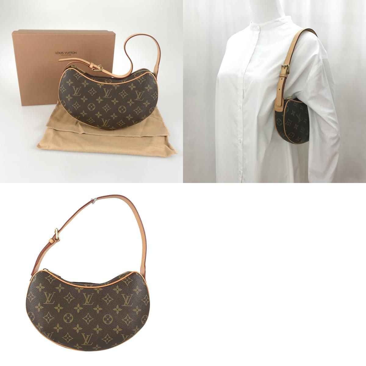 ルイ・ヴィトン LOUIS VUITTON モノグラム ポシェット クロワッサン 