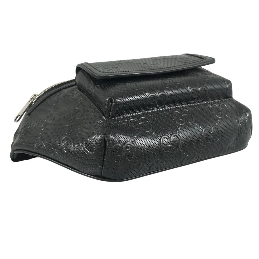 グッチ GUCCI GG エンボス ベルトバッグ 645093 レザー ボディバッグ