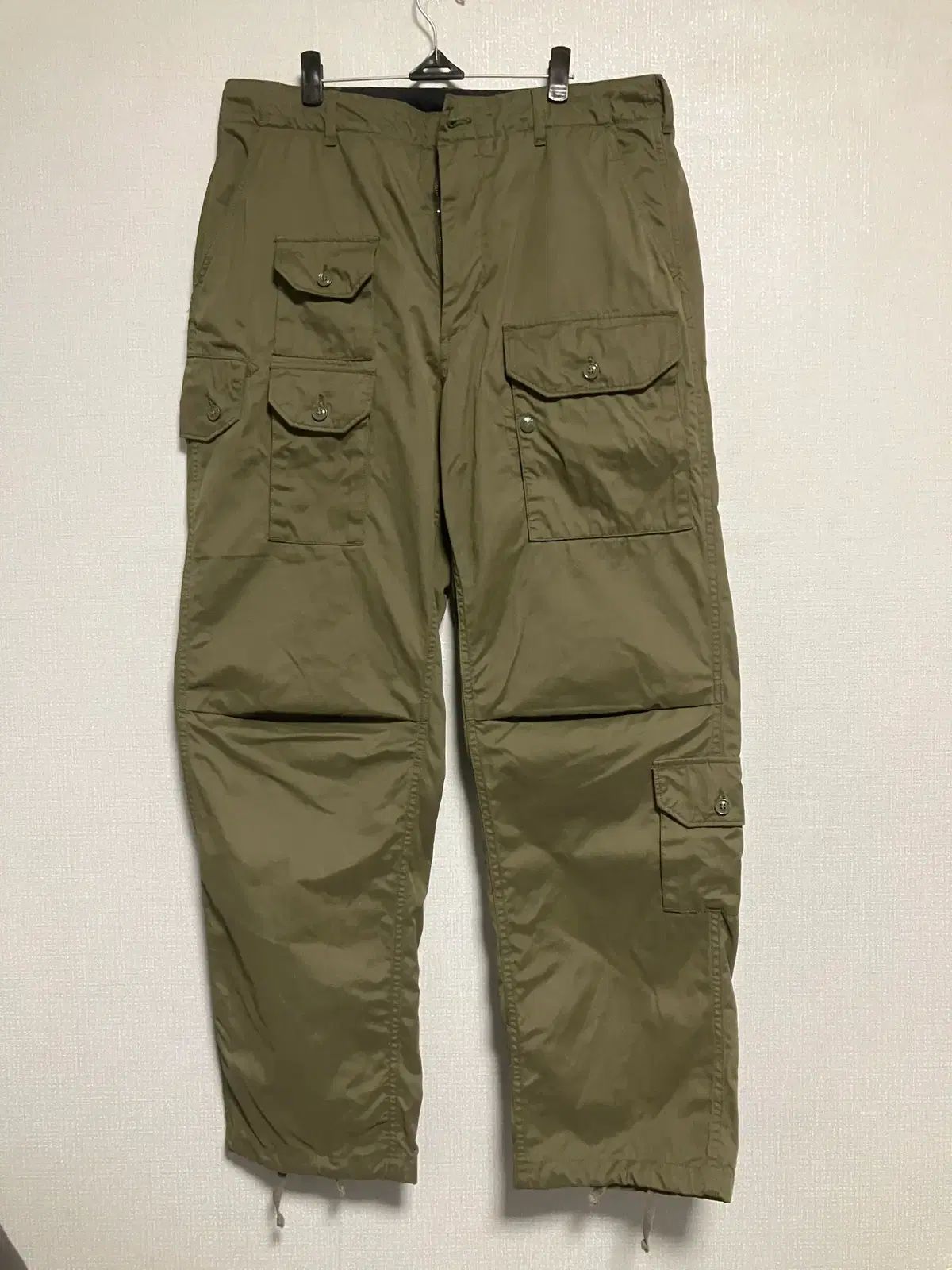 M フライトパンツ 22fw Olive PC Coated Cloth