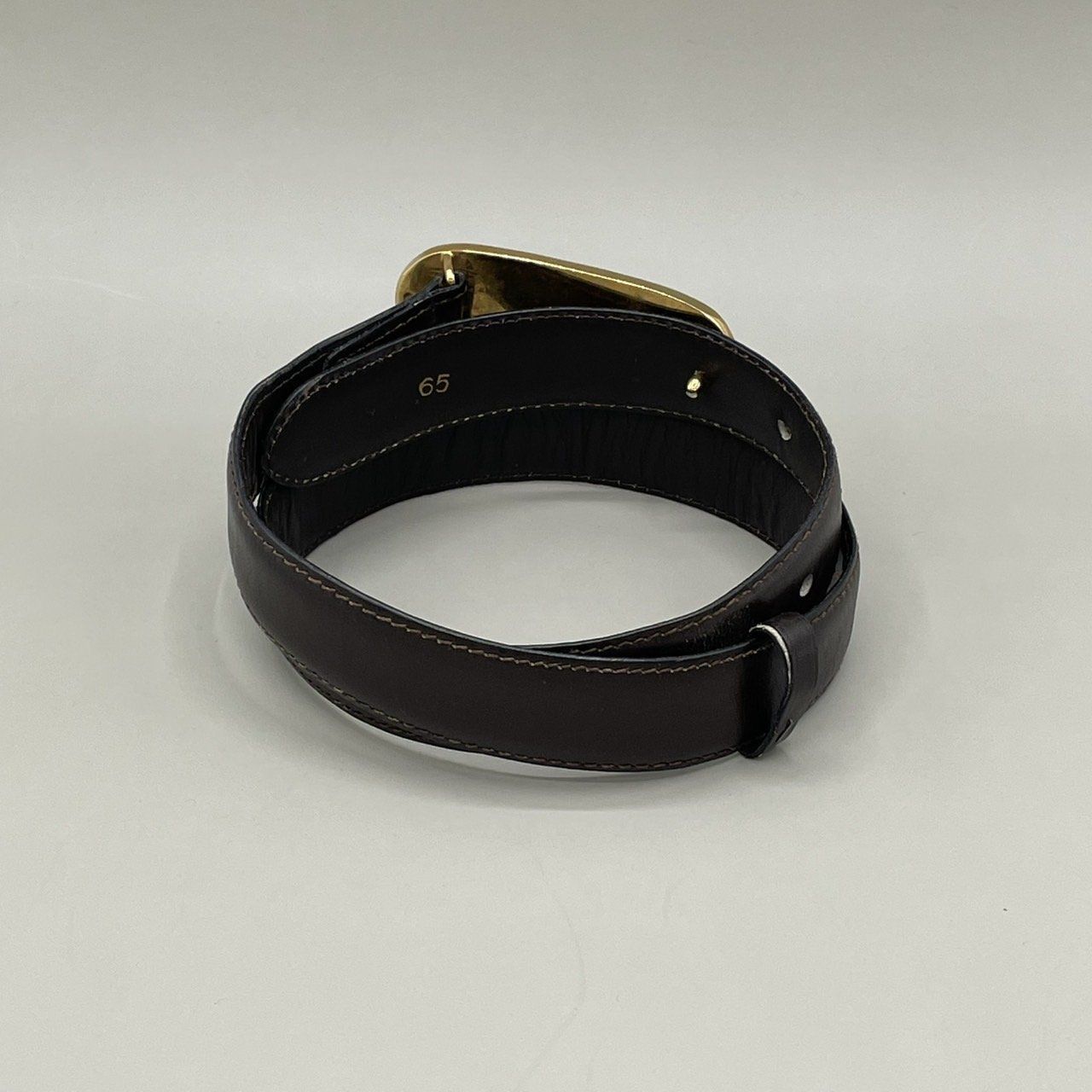 美品 セリーヌ レディースベルト 馬車 金金具 レザー 茶 vintage