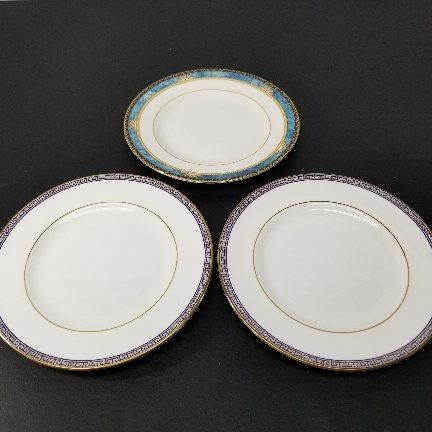 WEDGWOOD ウェッジウッド 廃盤 プレート3点セット（カーゾン / パラティア）20cm級 中古美品 A9978A06