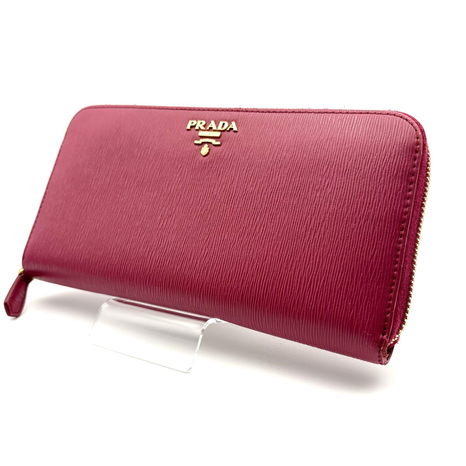 美品 】PRADA プラダ ラウンドファスナー長財布 1ML506 サフィアーノ 