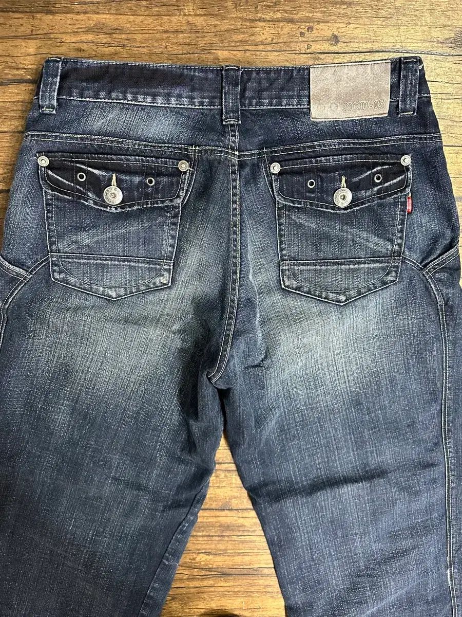 フブ(FUBU) JEANS 1992 ビックロゴ 刺繍 デニムパンツ 36インチ