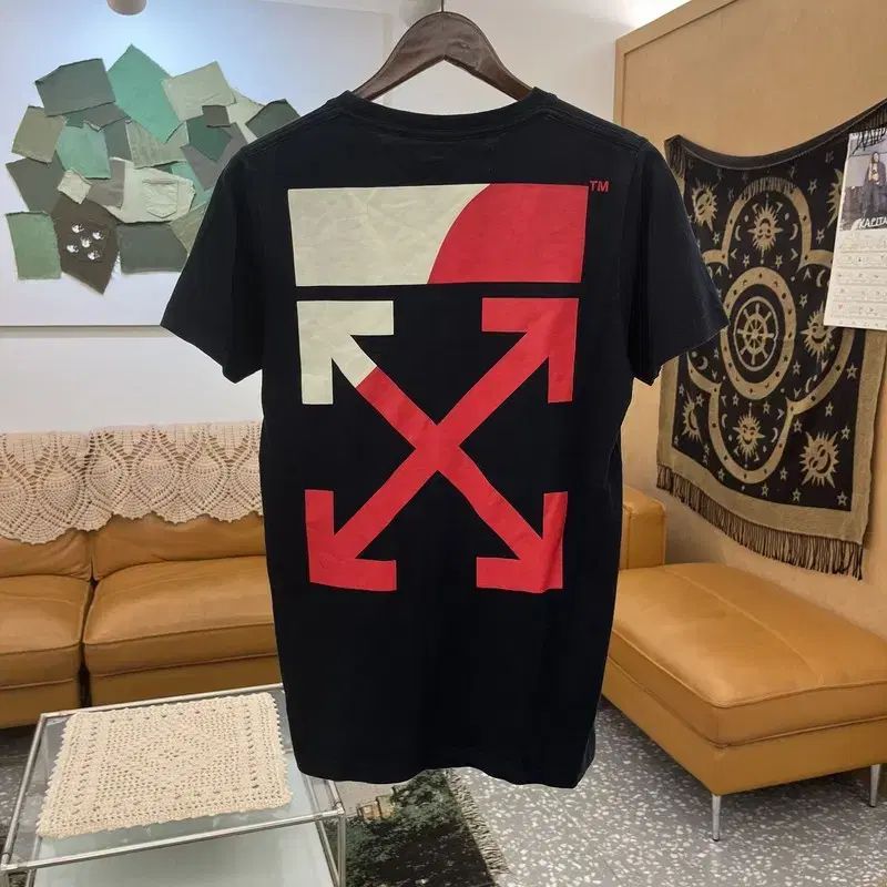 オフホワイト DIAG スプリット ストリート パンク 半袖Tシャツ XS C12214
