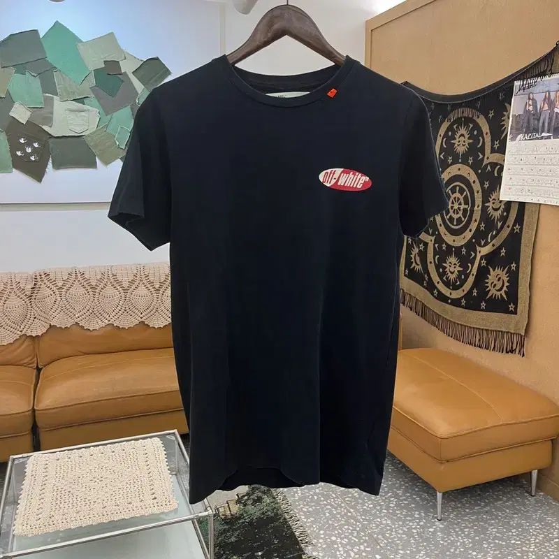 オフホワイト DIAG スプリット ストリート パンク 半袖Tシャツ XS C12214