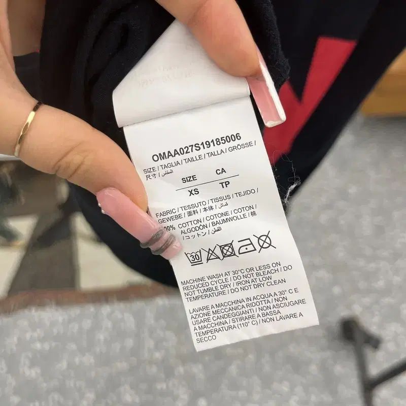 オフホワイト DIAG スプリット ストリート パンク 半袖Tシャツ XS C12214