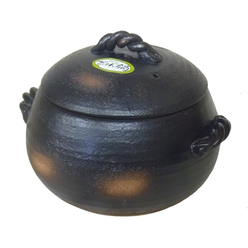 【迅速発送】炊飯 ご飯土鍋 5合炊き 万古焼 0
