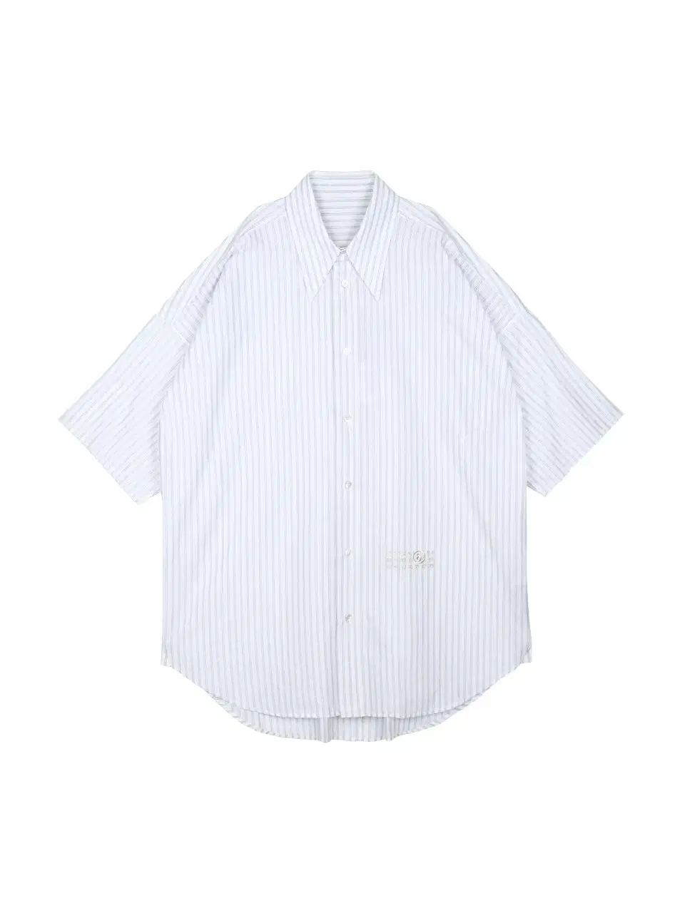 新品 MM6 Maison Margiela オーバーサイズ ストライプ 半袖シャツ M