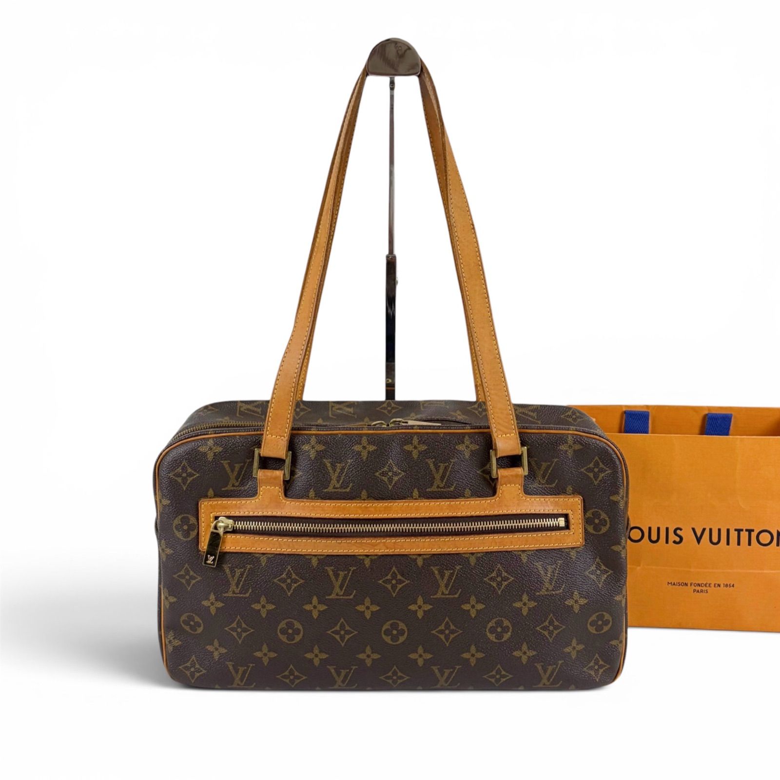 ルイヴィトン LOUIS VUITTON シテGM セミショルダーバッグ トートバッグ モノグラムレザー ブラウン 肩掛け ルイヴィトン LOUIS VUITTON シテGM セミショルダーバッグ トートバッグ モノグラムレザー ブラウン 肩掛け