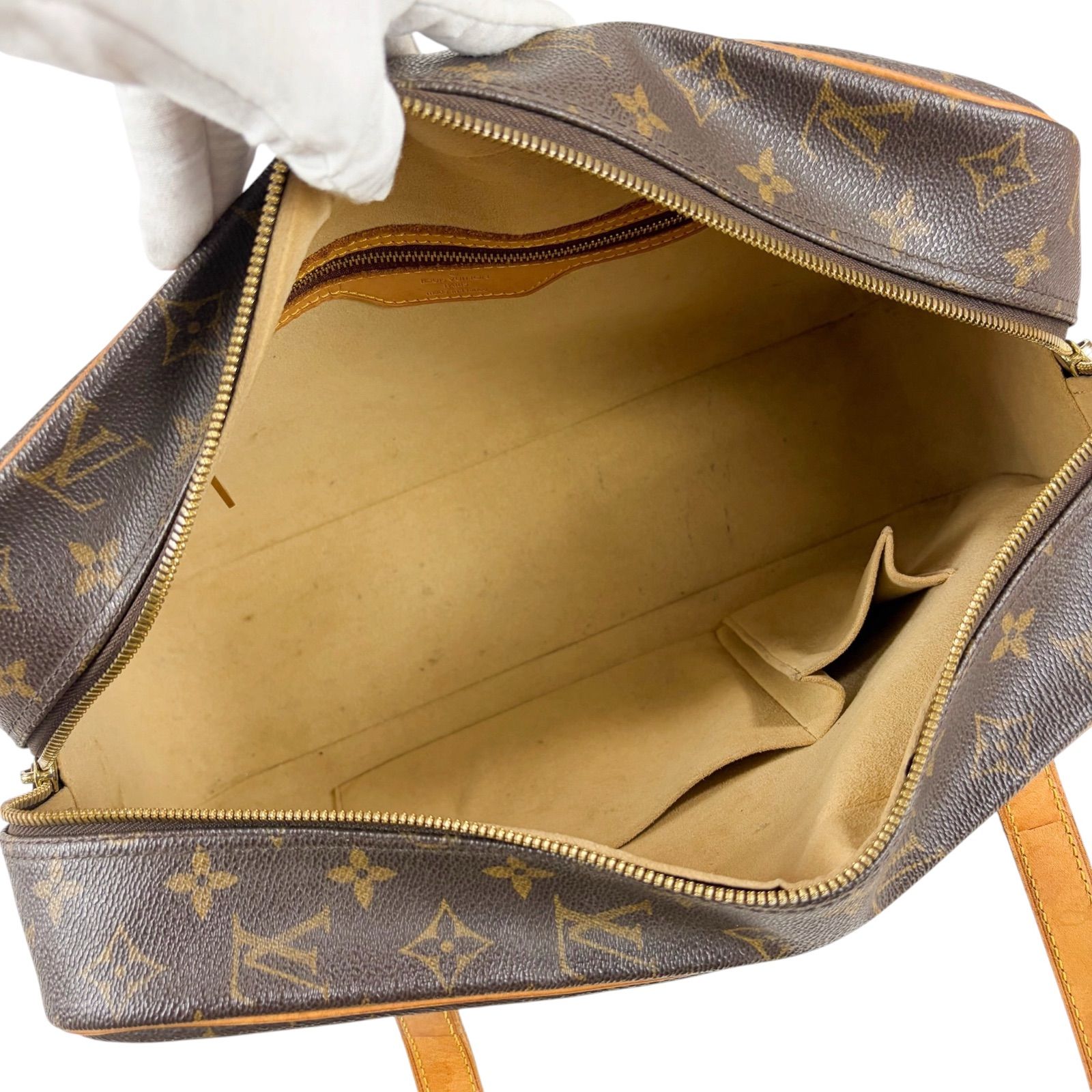 ルイヴィトン LOUIS VUITTON シテGM セミショルダーバッグ トートバッグ モノグラムレザー ブラウン 肩掛け ルイヴィトン LOUIS VUITTON シテGM セミショルダーバッグ トートバッグ モノグラムレザー ブラウン 肩掛け