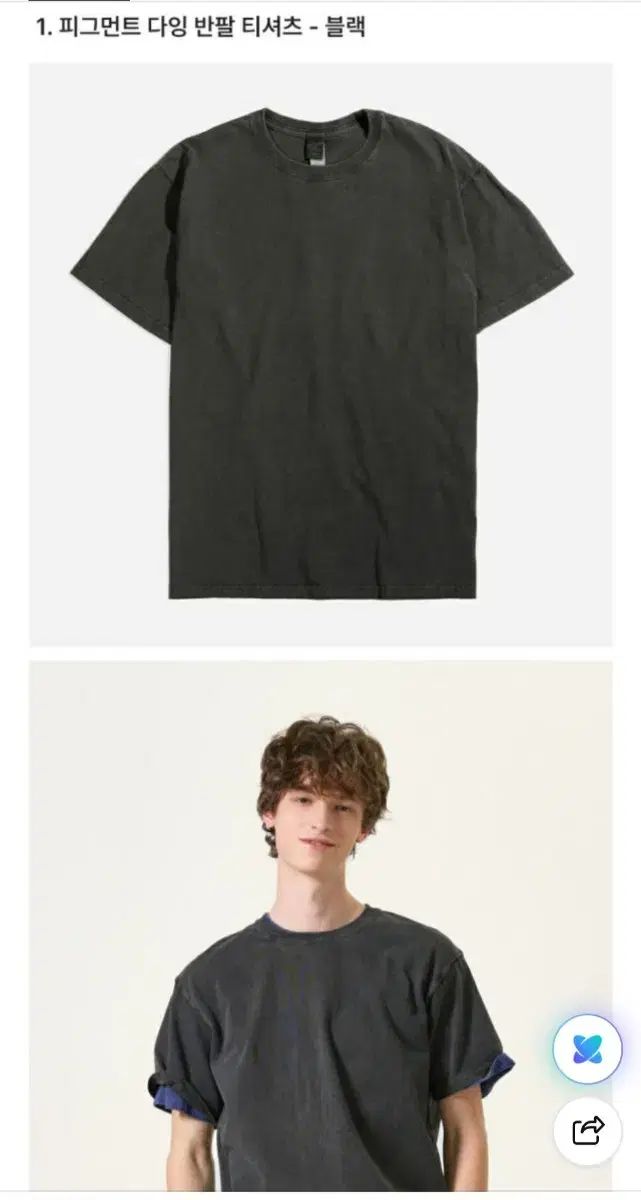 (まとめ売り)グッドオン good on PIGMENT ダイイング 半袖Tシャツ ブラック/ネイビー