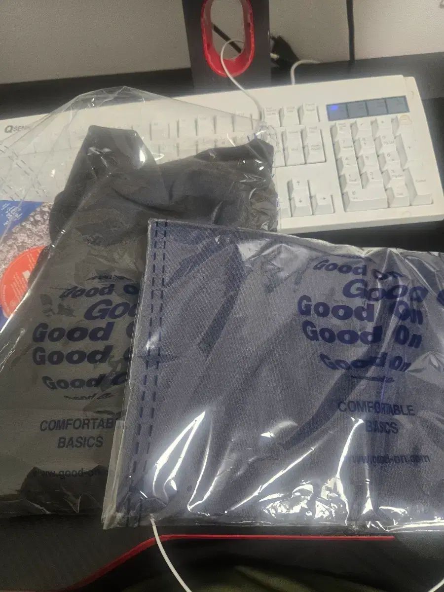 (まとめ売り)グッドオン good on PIGMENT ダイイング 半袖Tシャツ ブラック/ネイビー