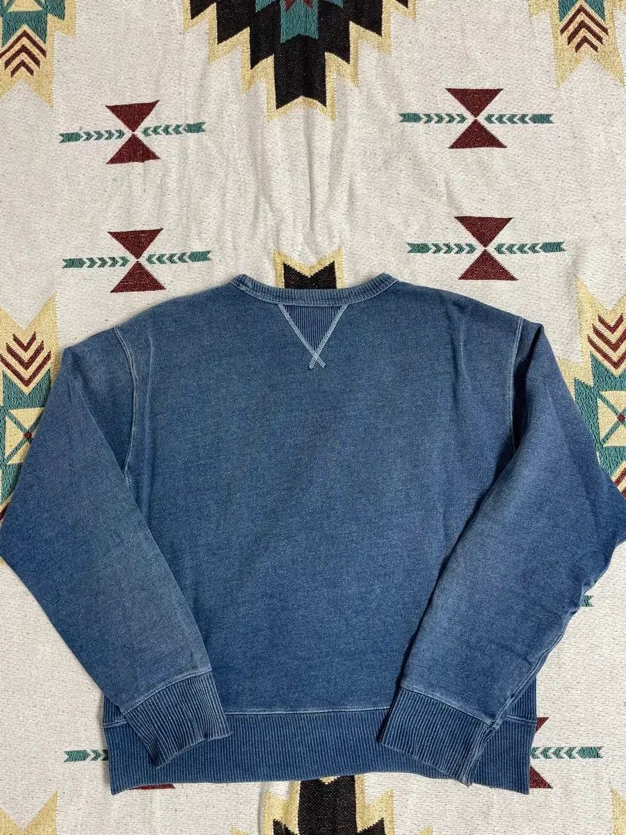 RRL Indigo フレンチ テリー スウェットシャツ (L)