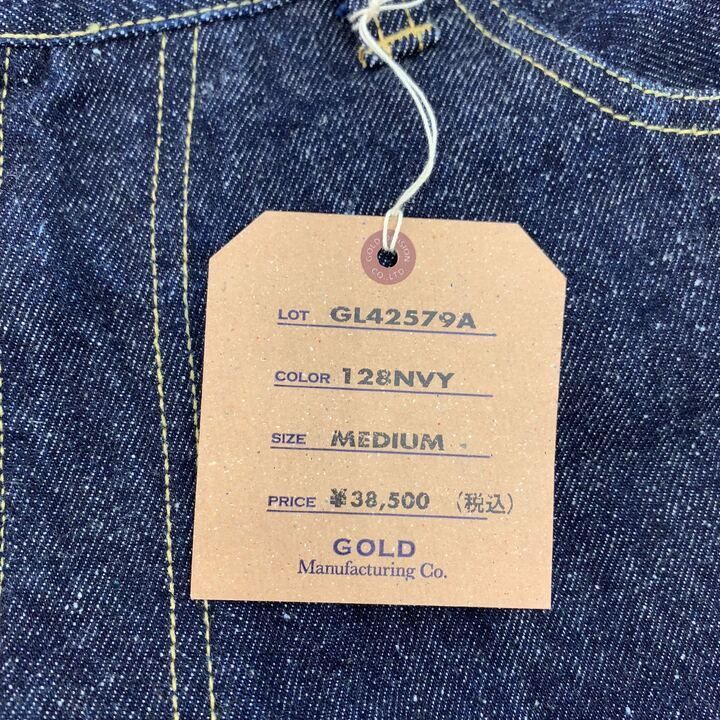 極美品 gold RECYCLED WASTE SUVIN COTTON YARN 14oz. DENIM 5POCKET WIDE PANTS GL42579A デニム M 濃紺 東洋 メンズ 極美品 gold RECYCLED WASTE SUVIN COTTON YARN 14oz. DENIM 5POCKET WIDE PANTS GL42579A デニム M 濃紺 東洋 メンズ