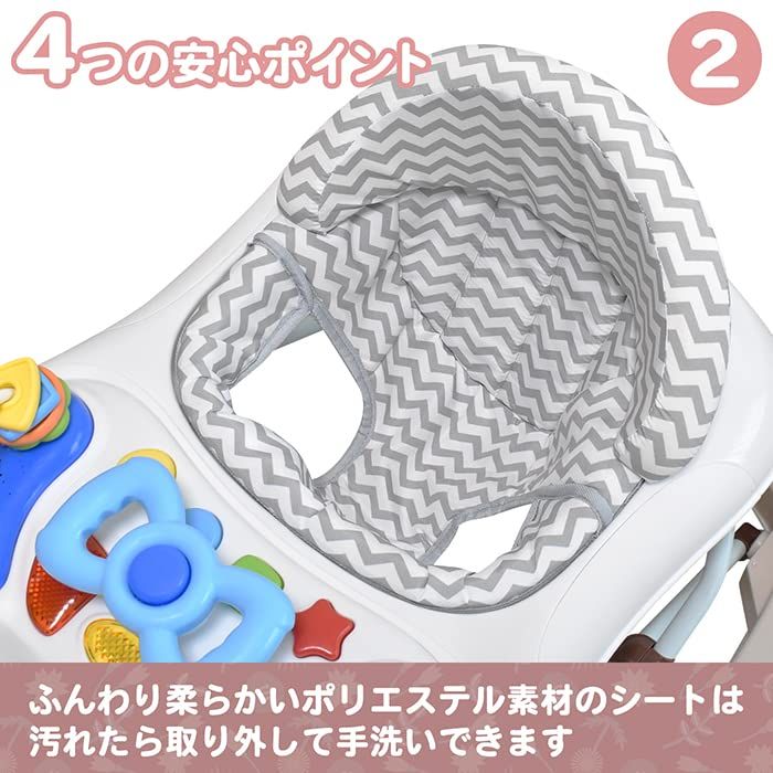 てくてくウォーカー (ブルー) 赤ちゃん用歩行器★