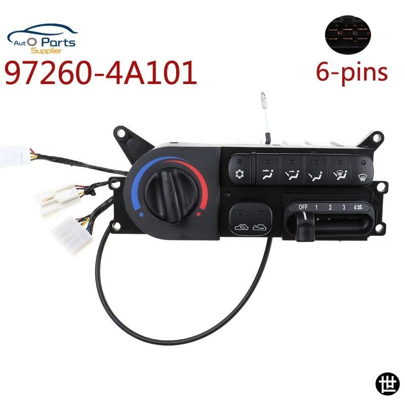 エアコン制御パネルスイッチ 6ピン 97260-4A101 972604A101 JACトラック用