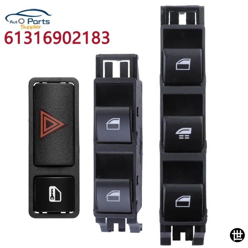 BMW 3シリーズ E46 323 323CI 325I 325XI 328CI 328I 330I用パワーウィンドウスイッチボタン品番613169021786131690218361318368920
