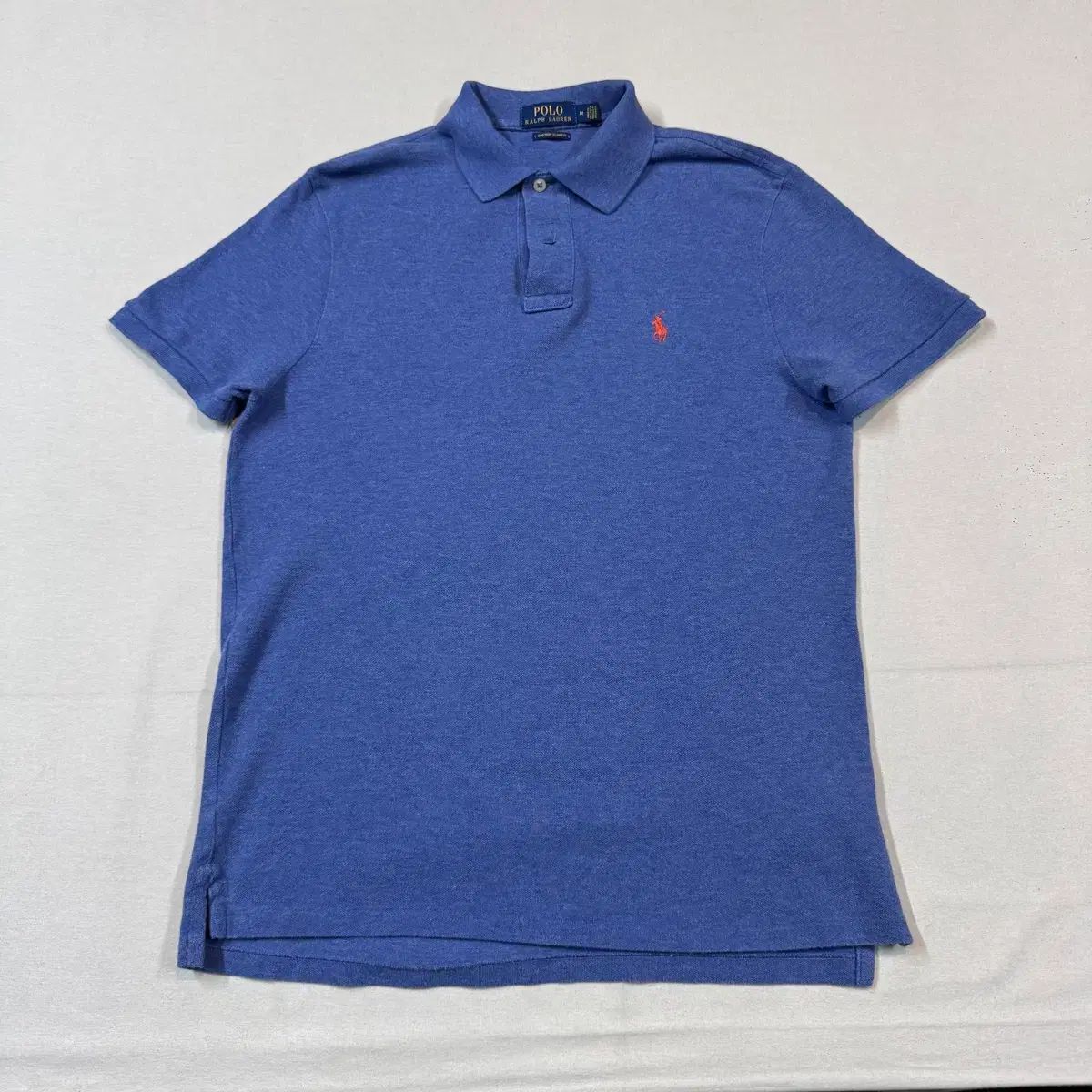 M) POLO RALPH LAUREN ポロラルフローレン クラシックフィット PK 半袖 カラーTシャツ ブルー