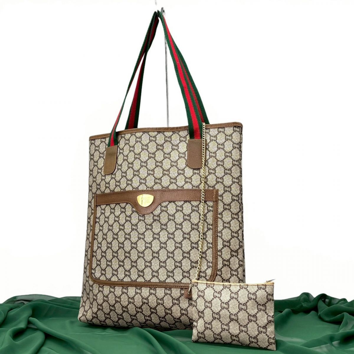 時を超える余裕】 GUCCI PLUS トートバッグ オールドグッチ GG
