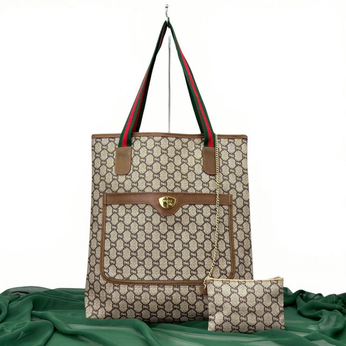 時を超える余裕】 GUCCI PLUS トートバッグ オールドグッチ GG
