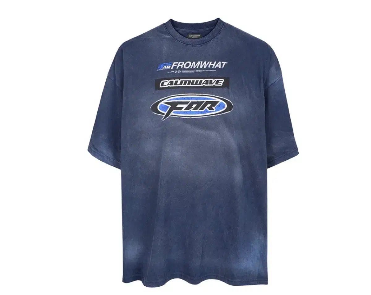 FAR FROM WHAT ウォッシュドTシャツ ネイビー 1