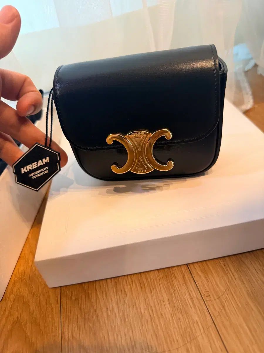 (クリーム タグ / 新品 ) Celine セリーヌ クロード ミニバッグ
