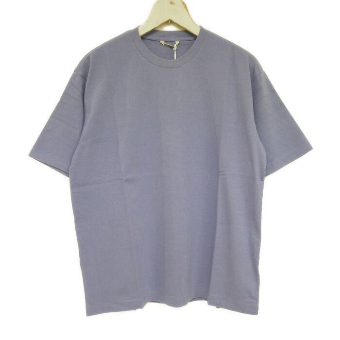AURALEE オーラリー 国内正規 26SS BRUSHED ORGANIC COTTON JERSEY TEE ブラッシュドオーガニックコットンジャージーTシャツ 半袖 A26ST02PT LIGHT PURPLE ライトパープル 紫 3