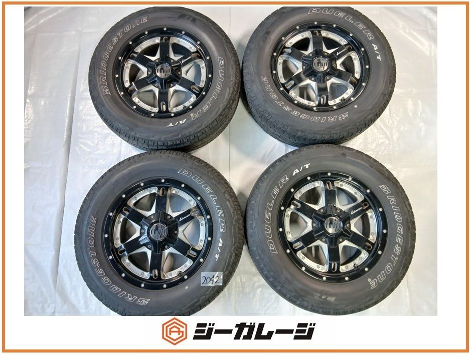 中古 レアマイスター16インチ アルミホイール＆サマータイヤ 1台分4本セット (ホイールサイズ) 7.0J-16 +35 5/114.3 5/127 マルチホイール (サマータイヤ) ブリヂストン デューラー A/T 225/70R16 103S 送料無料