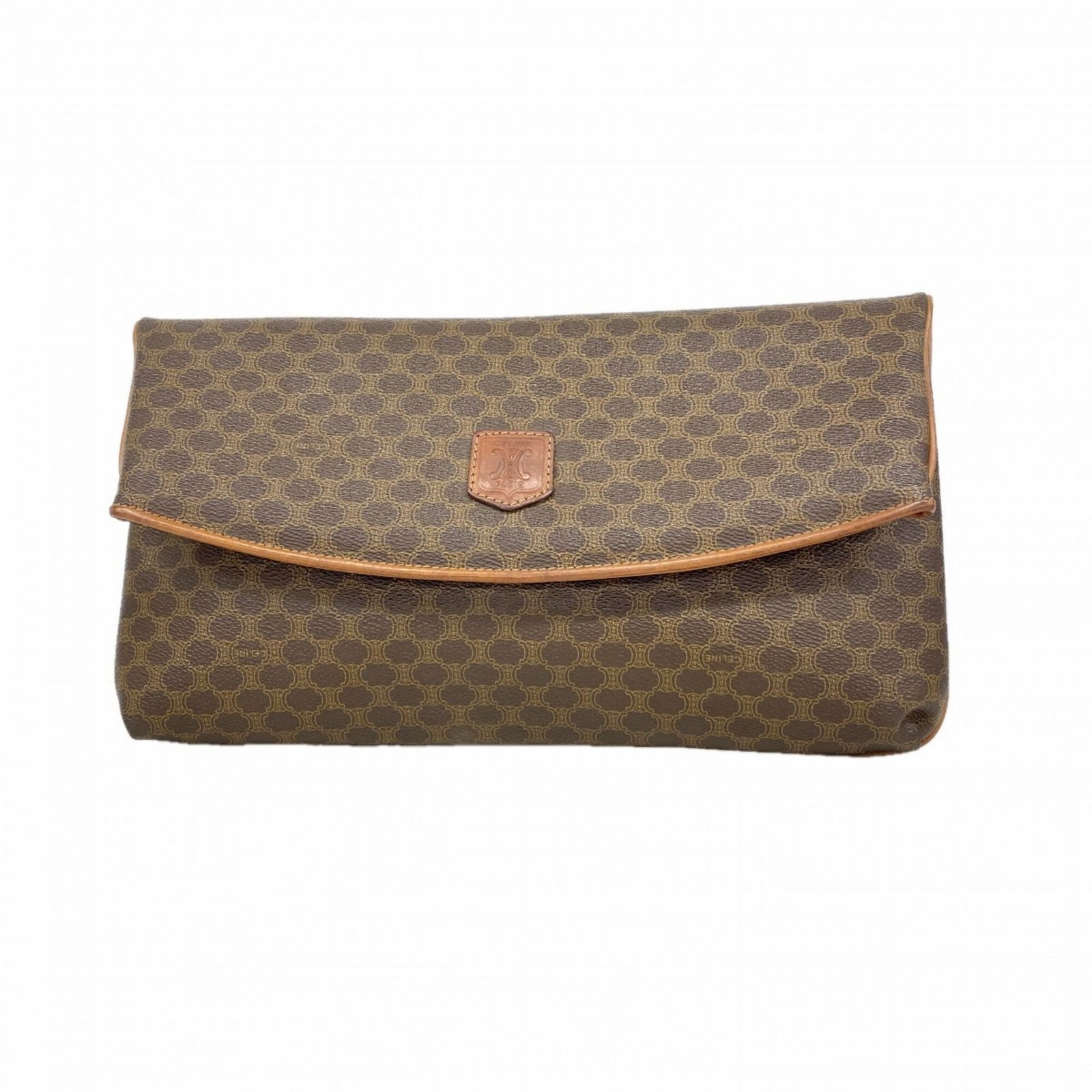 セリーヌ(Celine) セリーヌ クラッチバッグ マカダム ブラウン メンズ