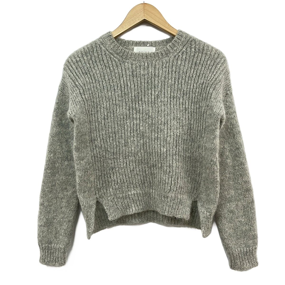 BEIGE(ベイジ) 長袖セーター サイズ4 XL レディース美品 - ライトグレー クルーネック