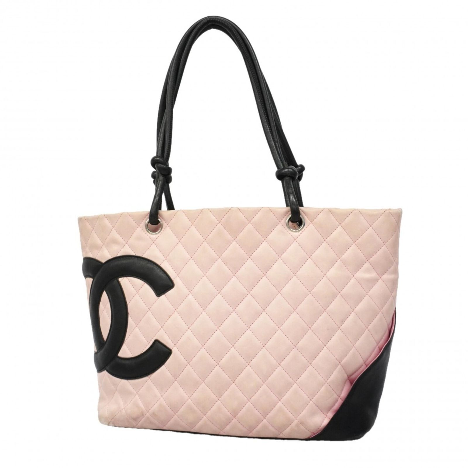 シャネル(Chanel) シャネル トートバッグ カンボン ラムスキン ピンク レディース