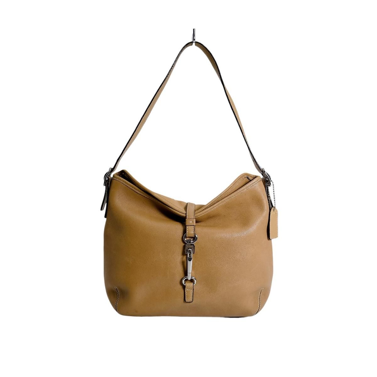 コーチ レザー ハンドバッグ ギャラリートート トートバッグ COACH キャメル