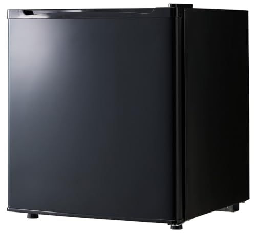 simplus 冷凍庫1ドア 右開き ノンフロン ガラス仕切り棚 小型 冷凍ストッカー SP-33LRFD1 (ブラック, 33L)mt 8d675ad7